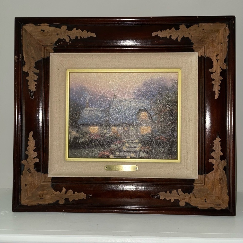 Thomas Kinkade "The Lil Path" Authentic Painting